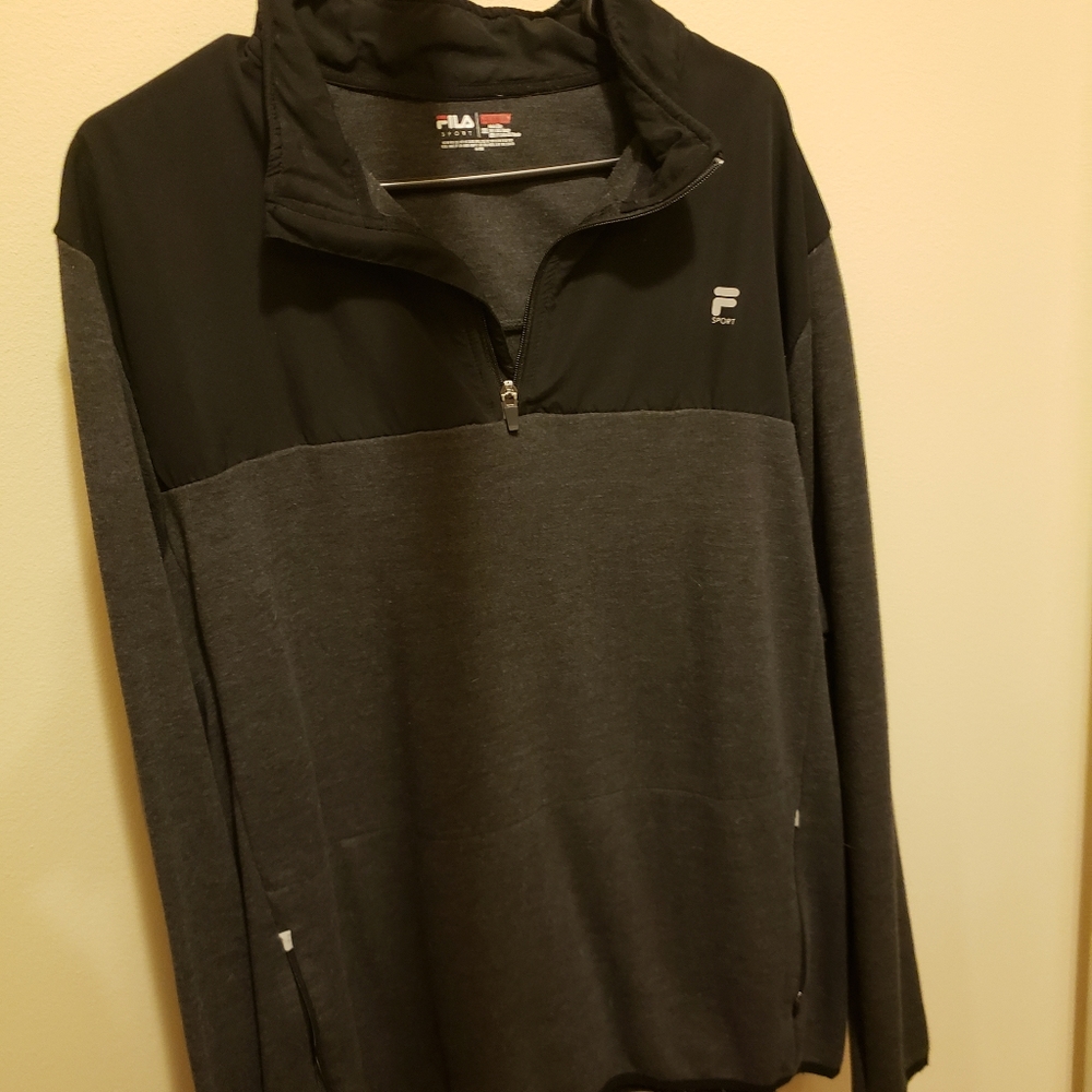 XXL mens fila 1/2 zip pullover